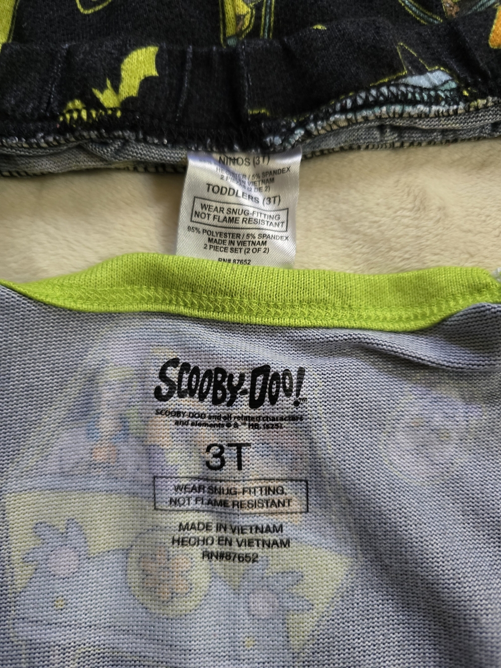 Kids Black & Lime Green Mystery Van Sleep Set - Picture 3 of 3